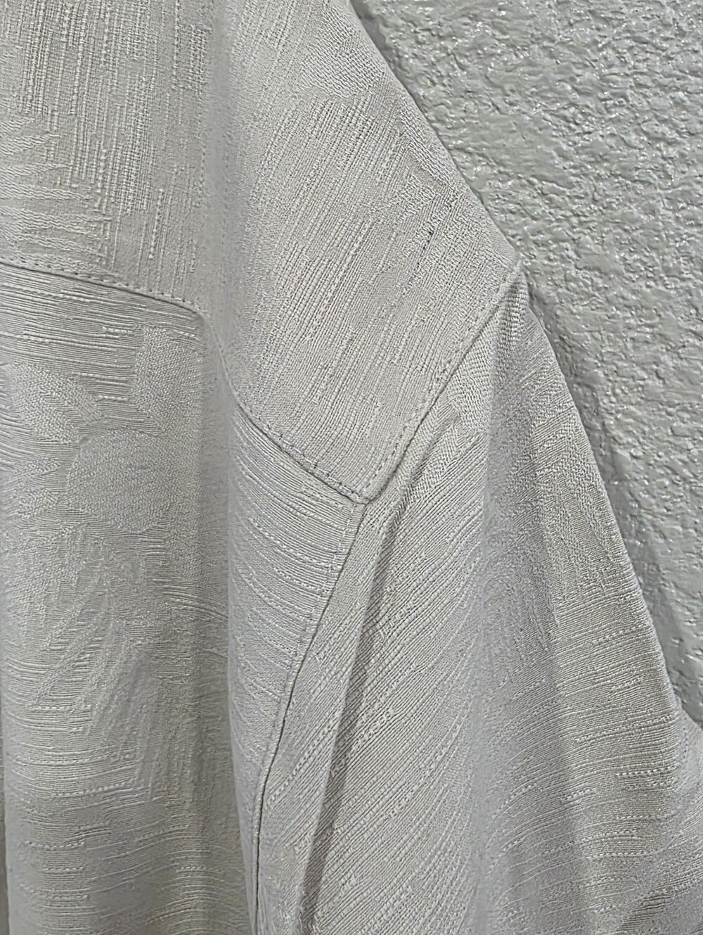 Men’s Short-Sleeve Button-Up Shirt - Cream - Picture 10 of 11